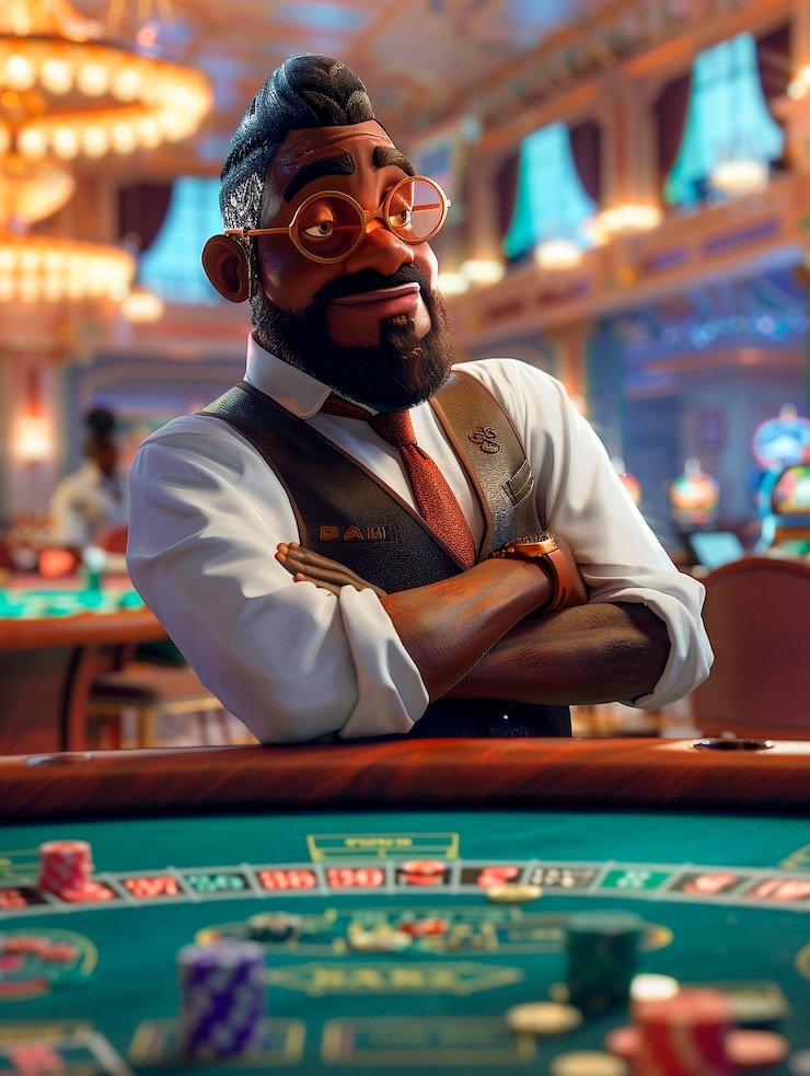 Tampilan meja Lightning Roulette dengan pengganda acak di layar dealer live
